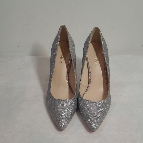 Jenn Ardor Shoes - Jenn Ardor Elegant Silver Glitter Pumps